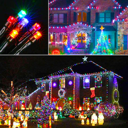 LUCES NAVIDEÑAS CON PANEL SOLAR MULTICOLOR