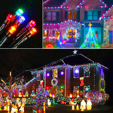 LUCES NAVIDEÑAS CON PANEL SOLAR MULTICOLOR