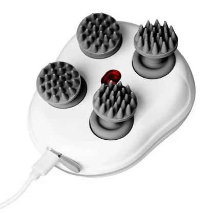 MASAJEADOR PORTATIL RECARGABLE 4 CABEZALES